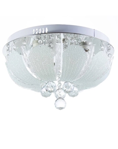 Люстра с ПДУ "Азалия" 4х40Вт E27+RGB хром 40х40х24 см Bayerlux