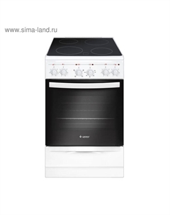 Плита Gefest 5160-02 0095, электрическая, 4 конфорки, 52 л, стеклокерамика, белая