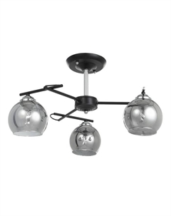 Люстра 1108/3CR E27 40 Вт черно-хромовый 54×54×24 см Bayerlux