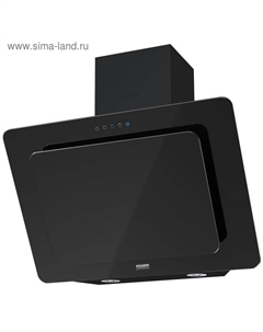 Вытяжка KRONA LIVA 600 BLACK S, наклонная, 550 м3/ч, 3 скорости, 60 см, сенсор, чёрная Krona