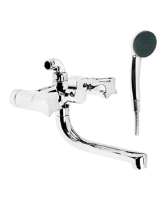 Смеситель для ванны Accoona A86473, двухвентильный, силумин, хром