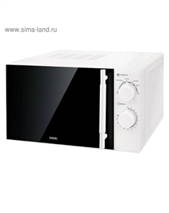 Микроволновая печь BBK 20MWS-771M/W-M, 700 Вт, 20 л, 6 режимов, чёрно-белая Bbk