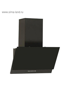 Вытяжка Elikor «Рубин» S4 60П-700-Э4Д, наклонная, 700 м3/ч, 4 скорости, антрацит/чёрная