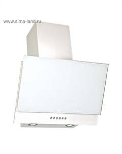 Вытяжка Elikor «Рубин» S4 90П-700-Э4 Г, наклонная, 700 м3/ч, 4 скорости, перламутр/белая