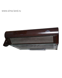 Вытяжка Elikor Davoline 50П-290-П3Л, плоская, 290 м3/ч, 3 скорости, 50 см, коричневая