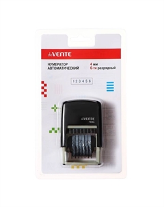 Нумератор 6-разрядный автоматический, 4 мм, 7846, (аналог Trodat 4846) Devente