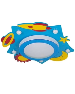 Люстра "Косм ические приключения" LED 33Вт сине-желтый Bayerlux