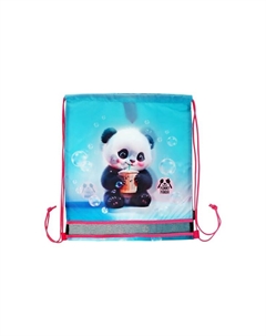 Мешок для обуви на шнурке, с сеткой, принтом, размер 47×1×40 см, голубой Devente