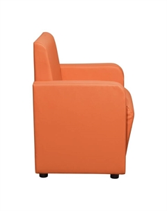 Кресло «. Поли», экокожа, 660×550×770 мм, цвет оранжевый Клик мебель