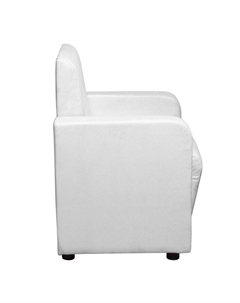 Кресло «. Поли», велюр, 660×550×770 мм, цвет белый Клик мебель
