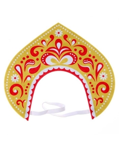 Ободок кокошник «Царица», фетр Волшебная маска