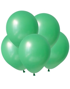 Воздушные шары латексные 12", пастель, 100 шт., зелёные Веселый праздник