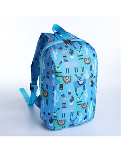 Рюкзак детский «» на молнии, с карманами, размер 19×10×32 см, голубой Зфтс