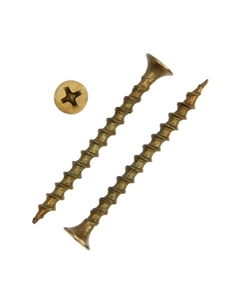 Саморез по дереву 4.2×89 мм, крупная резьба, желтый цинк, в упаковке 10 кг Tundra
