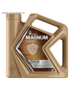 Масло моторное rosneft Magnum Maxtec 5W-30, 4 л п/синт Роснефть