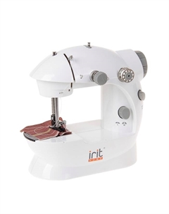Швейная машина Irit IRP-01, 9 Вт, полуавтомат, от батареек/сети, бело-серая
