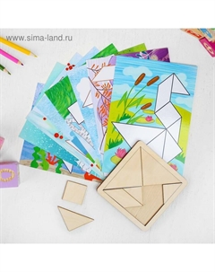 Танграм с набором карточек «Кроха» 8 карточек Smile decor