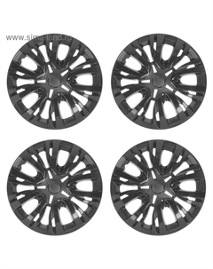 Колпаки колесные R=16 «ЛИОН», черный глянец, набор 4 шт. Torso