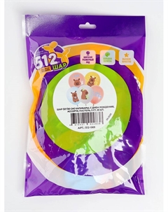 Воздушные шары латексные 12" «Капибары, С днем рождения!», 25 шт., 2-сторонние Шар 512