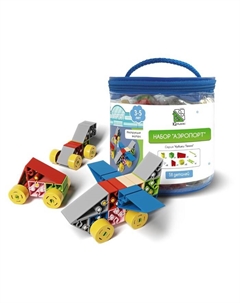 Конструктор «Аэропорт», 58 деталей Iq kubiki