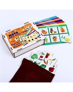 Игра настольная лото «Овощи и фрукты» Грат
