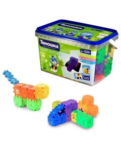 Конструктор «Тайл-блокс», 100 деталей Тимошка