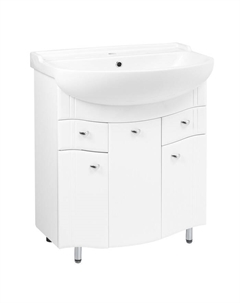 Комплект мебели: Тумба "Тура 70" + раковина "Амур 70", 70,7 х 47 см Alterna