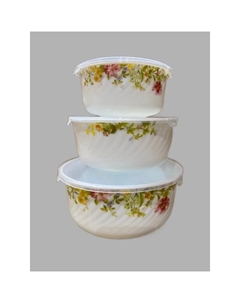 Набор салатников «Флора», с крышкой, 3 шт Jewel