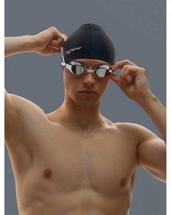 Очки для плавания, белые, зеркальные Onlytop