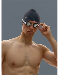 Очки для плавания, набор носовых перемычек, чёрные, зеркальные Onlytop