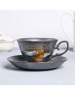 Чайная пара «Насладись моментом»: кружка 250 мл, блюдце Дорого внимание