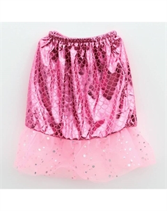 Карнавальный костюм «Прекрасная русалочка»: юбка, топ, заколка, рост 98-122 см, розовый Волшебная маска