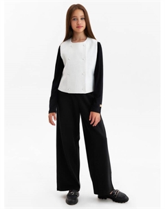 Лонгслив для девочки, чёрный, рост 158 см Minaku