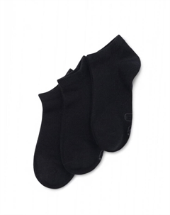 Носки укороченные с компрессией, 3 пары, размер 35-38, чёрные Resport