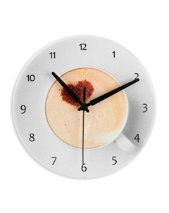 Часы настенные интерьерные "Чашка кофе", d-23.5 см Соломон