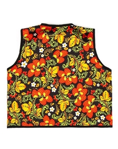 Русско-народная жилетка «Иванушка» с поясом 100 см, р. 98-110 см, чёрный Волшебная маска