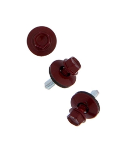 Саморезы кровельные krep с буром 5.5×19 мм, темно-красный 1 кг Tundra