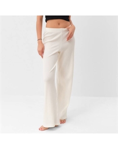 Брюки домашние женские Basic line, размер 44, молочные Kaftan