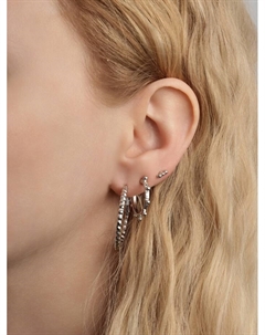 Серьги «Звёзды», набор 9 пар, d=3, цвет серебро Qf