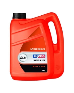 Антифриз Long Life G12+, красный, 3 кг Luxe