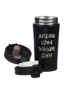 Термокружка «Люблю кофе», 380 мл, сохраняет тепло 8 ч, с ситечком Сима-ленд