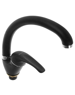 Смеситель для кухни Accoona A84043F, однорычажный, силумин, черный