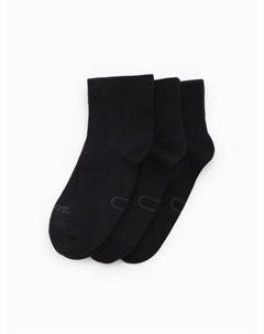 Носки спортивные с компрессией, 3 пары, размер 35-38, чёрные Resport