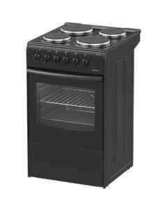 Плита Darina S ЕM 341 404 At, электрическая, 4 конфорки, 50 л, чёрная