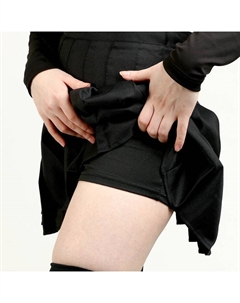 Карнавальный костюм «Мрачная девчонка», р. XXS: парик, юбка, чулки, воротник Волшебная маска