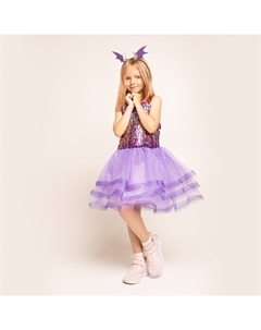 Карнавальный набор «Дракон»: платье, ободок, фиолетовый Волшебная маска