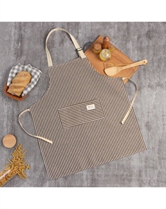 Фартук с карманом, коричневый, 70×65±4 см, 100% хлопок, рогожка Доляна