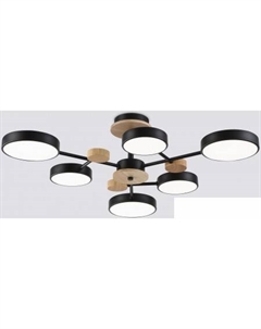 Подвесная люстра FL4863/6 BK/WD (черный/дерево) Ambrella