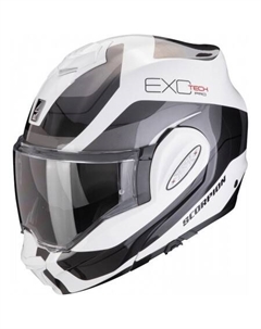 Мотошлем Exo-Tech Evo Pro Commuta (р. XL, белый/серебристый/черный) Scorpion exo