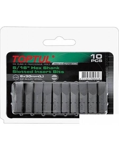 Набор бит FSAA105EG (10 предметов) Toptul